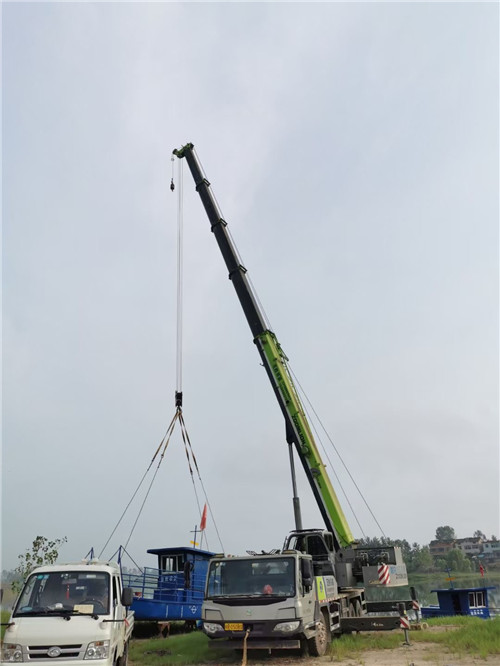 桑植县桥梁建设吊装案例